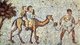 Turkey / Byzantium: A Byzantine mosaic of children being led on camel back, the Grand Palace, Istanbul